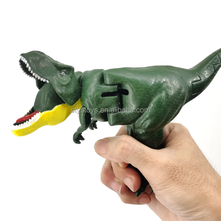 2023 Tik Tok hot sell movable press plastic dinosaur toy with sound for kids gifts