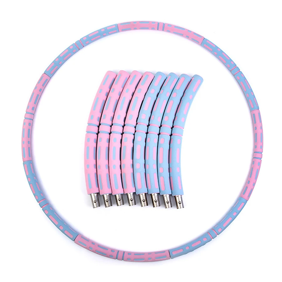 smart hula hoops lose weight exercise detachable portable sports circle hula hoops 8 section hula hoops for adults
