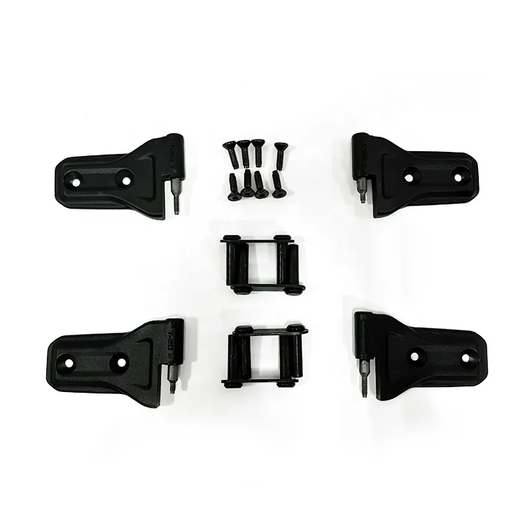 Aluminum Car Half Door Hinges Set With Hardware for Jeep Wrangler 2018 up 4 PCS