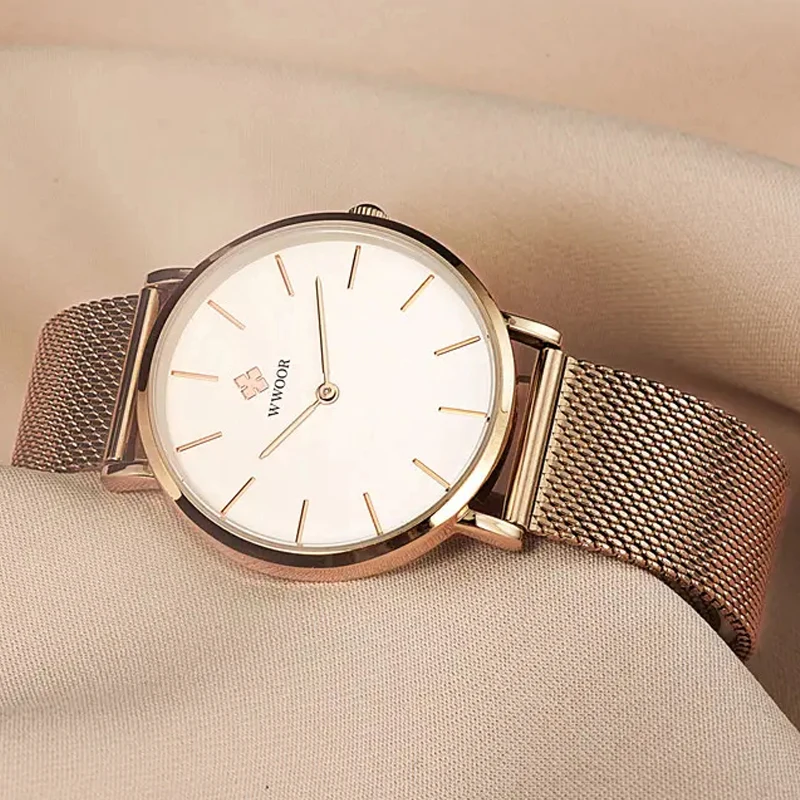 Fashion Simple Style Bracelet Womens Watches High Quality Popular Dress Charm Stainless Steel Quartz Watches For Ladies Casual