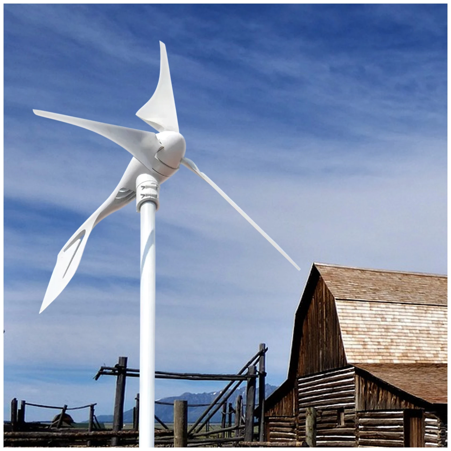 Wind speed pitch control horizontal axis wind turbine magnet generator price for home wind turbine power production