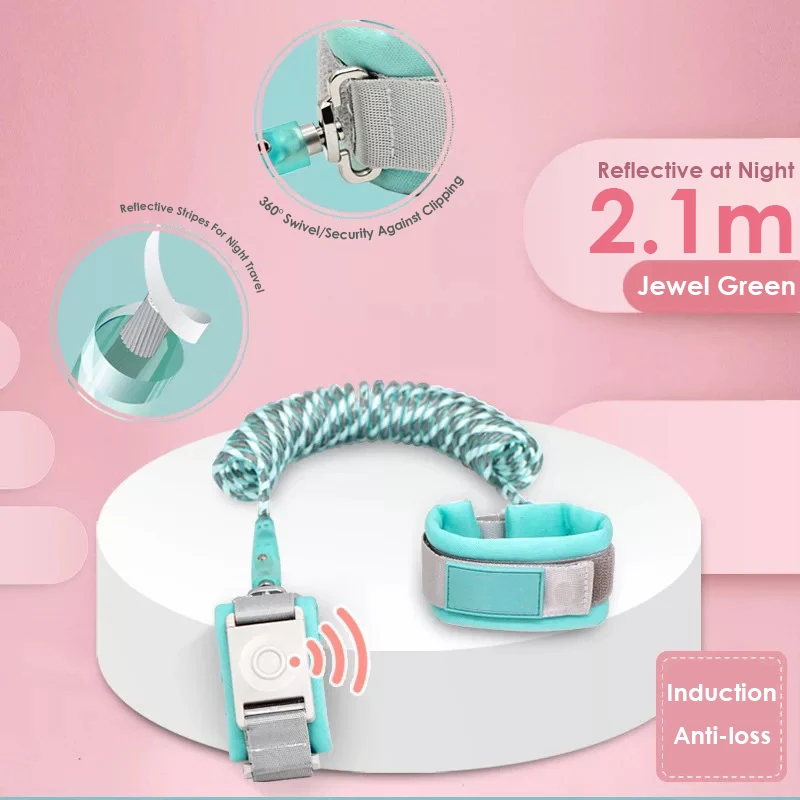 
Reinforced Metal Fasteners High Quality Reflective Strip Sensing Position Night Walking Baby Anti Lost Wristband 