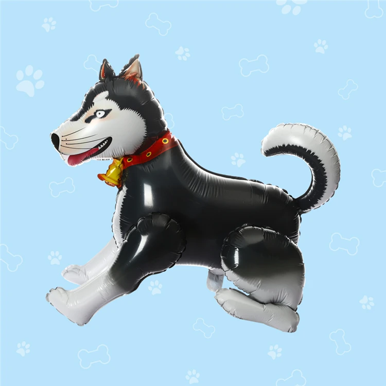 Hot Sale Stand 3D Foil Boy Kids Toys Helium Balloons Balloons Custom Walking Animal Cute Balloon Inflator Helium