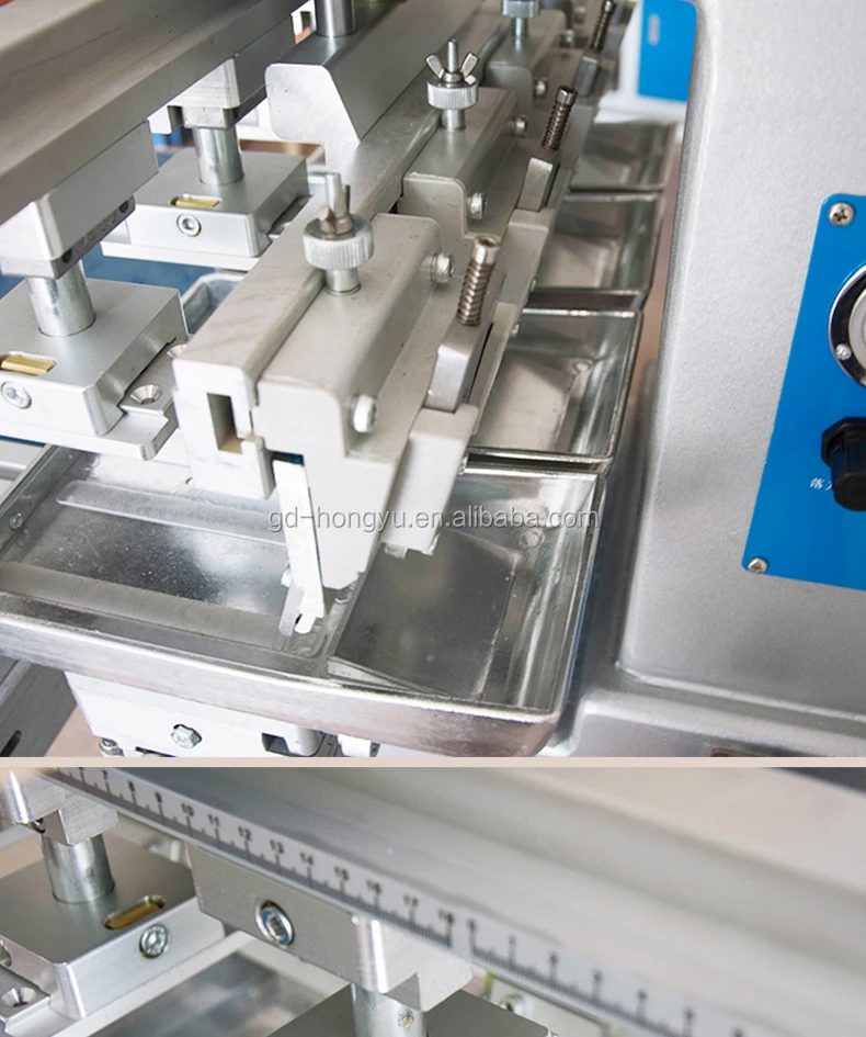 
P4S 4 color pad printer with shuttle 