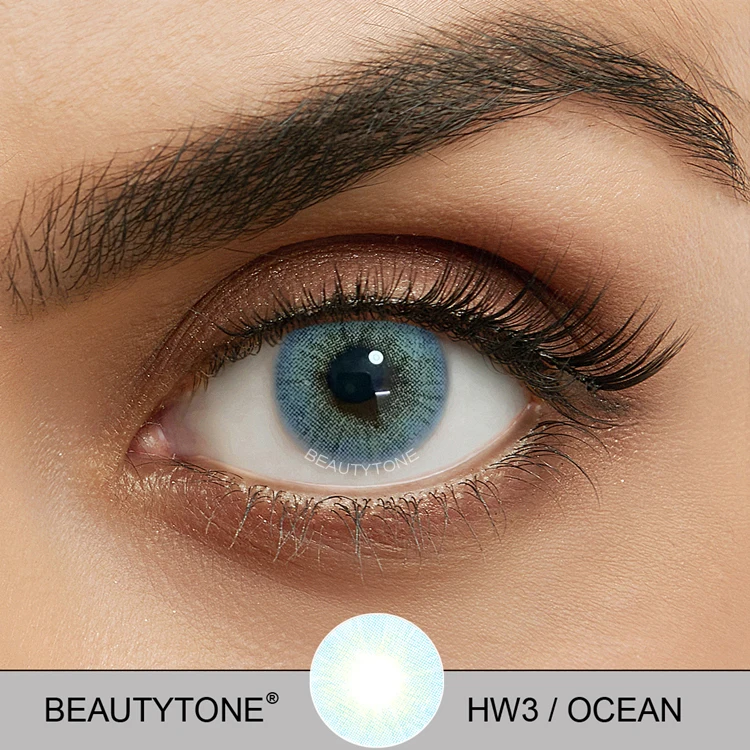 Контактные линзы для глаз BeautyTone Hollywood коричневый 3 тона диаметр 14 2 1 год цветные