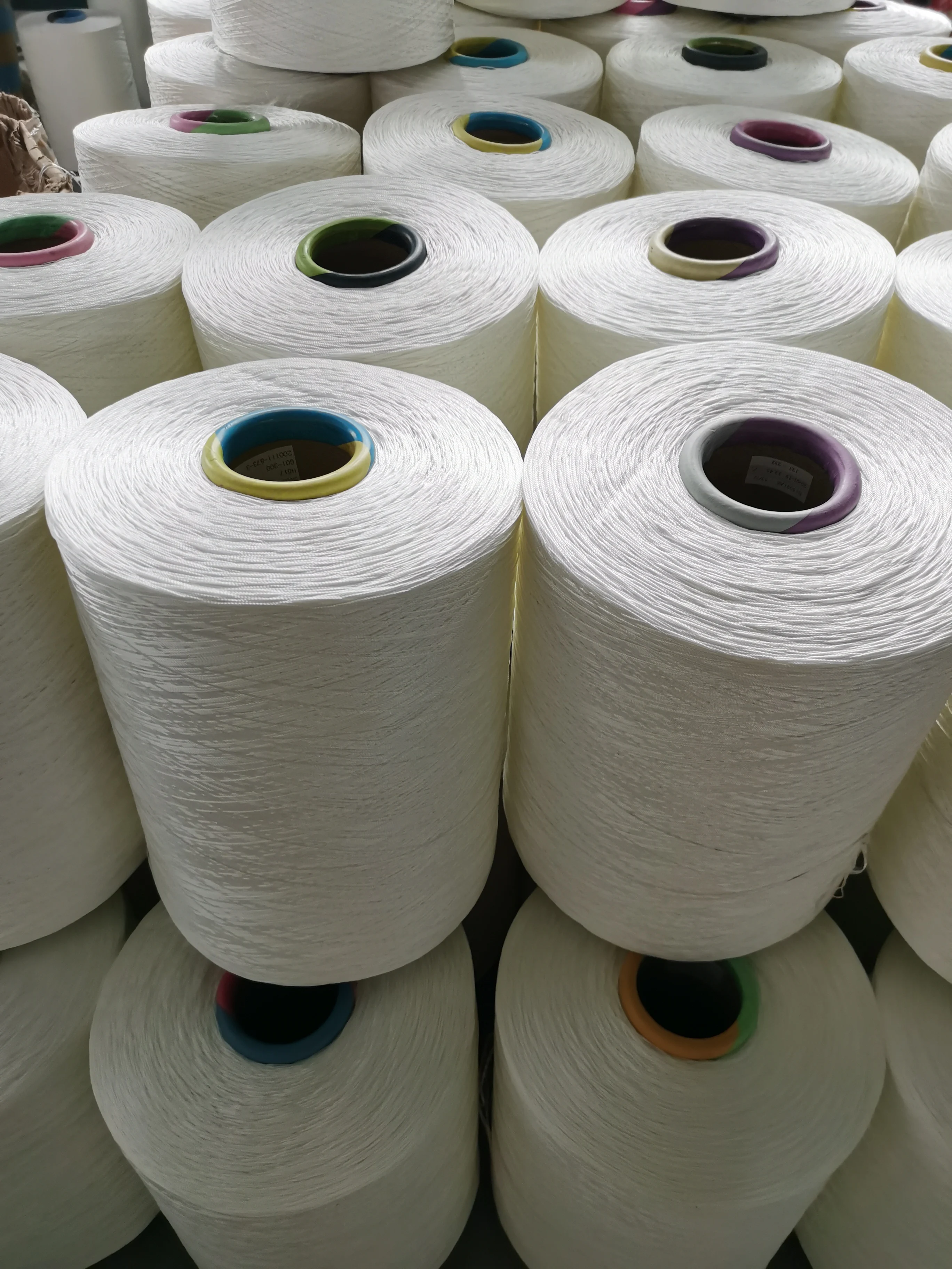 420D 840D Polyester FDY twist yarn 50-500TPMdope dyed  polyester fdy high tenacity filament yarn for ropes