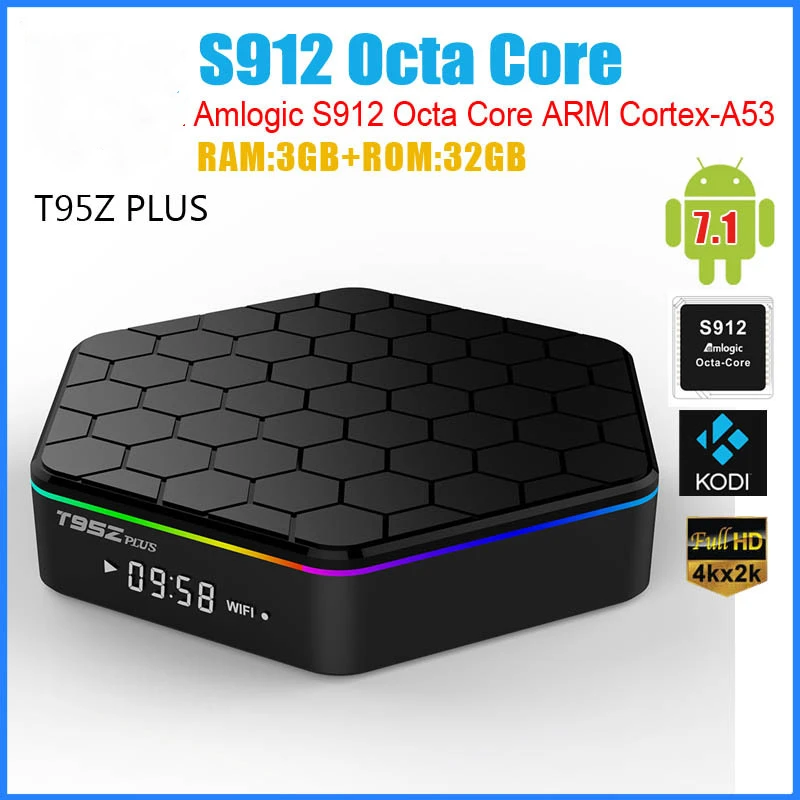 
T95Z PLUS S912 8-core smart TV BOX android 7.1 TV BOX WiFi bluetooth 