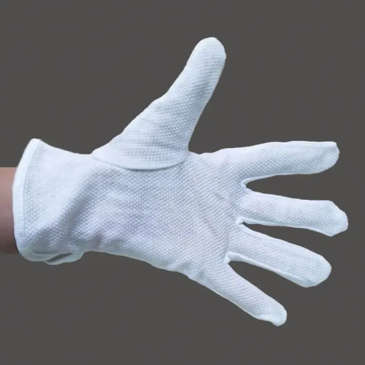 7 Gauge 10 Gauge Safety Cotton Knitted Gloves White Cotton Working Hand Gloves Safety Gloves For Industrial Use