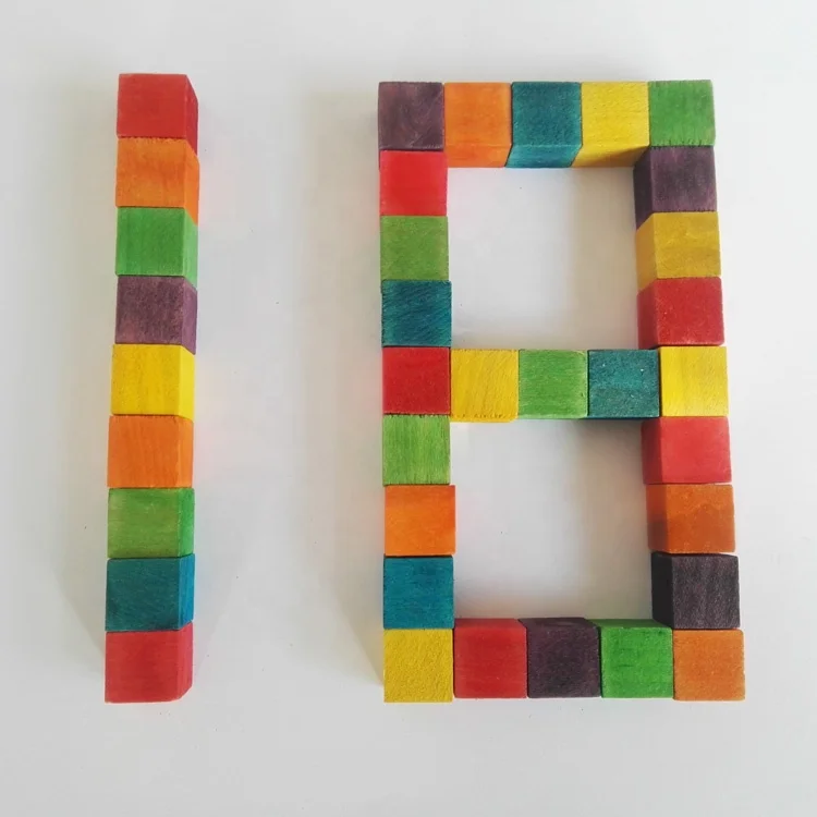 Factory directly sale wooden cubes toy learning 15*15*15 mm 20*20*20 mm 25*25*25 mm colors & natural