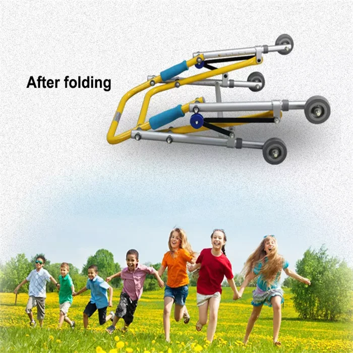 EUWA507 детский медицинский ходунок из алюминиевого сплава для реабилитации и обучения нижней конечности