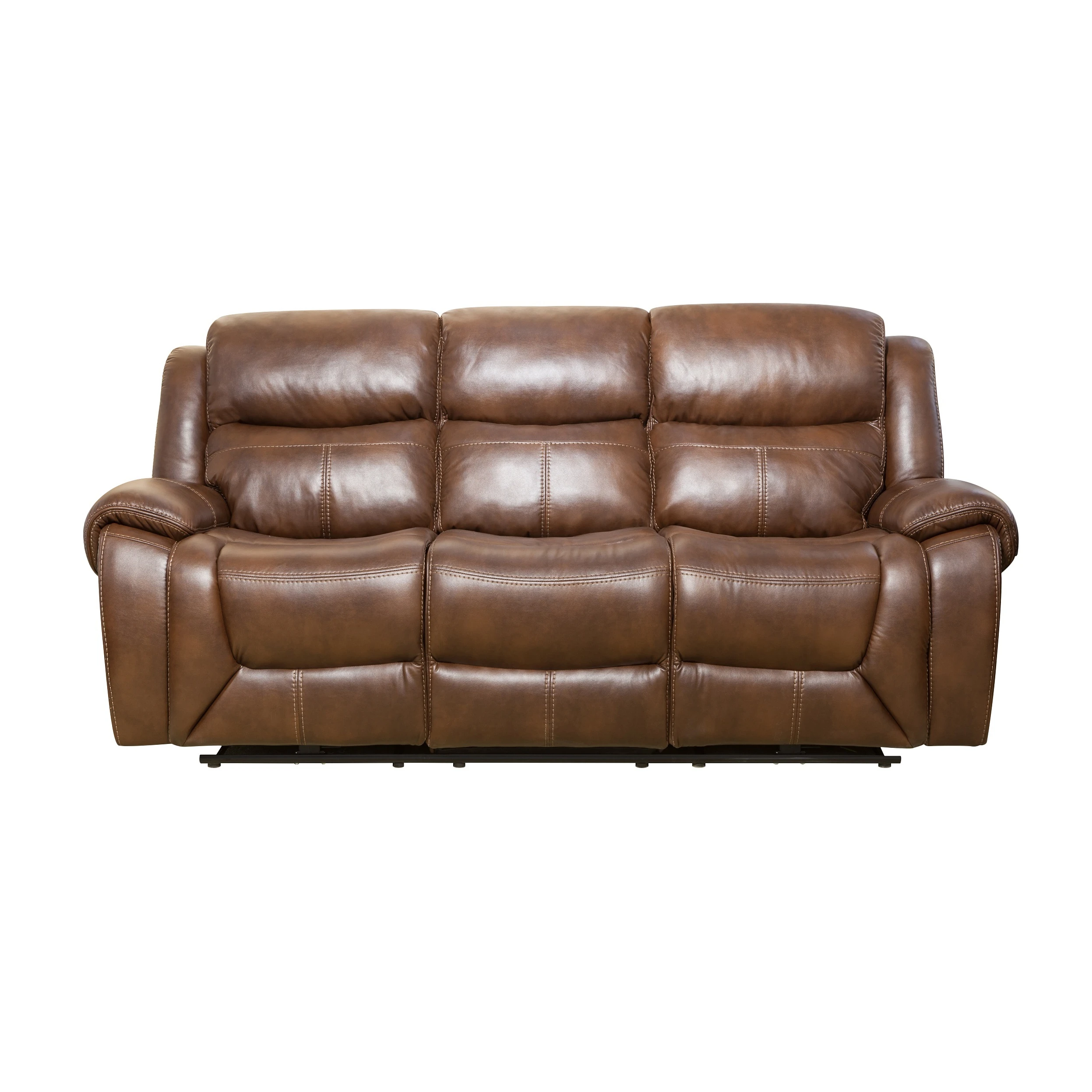 Living room genuine leather relax sofa set recliner