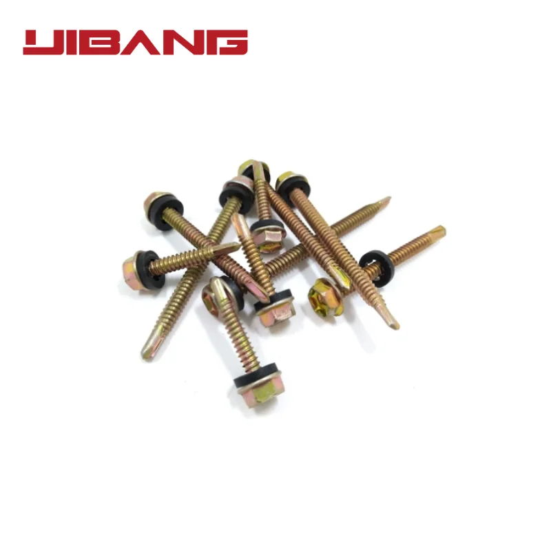 Tekscrew manufacturer #12X50 #12x45 Yellow Zinc c1022a Tek Screws for roofing to Philippines Market