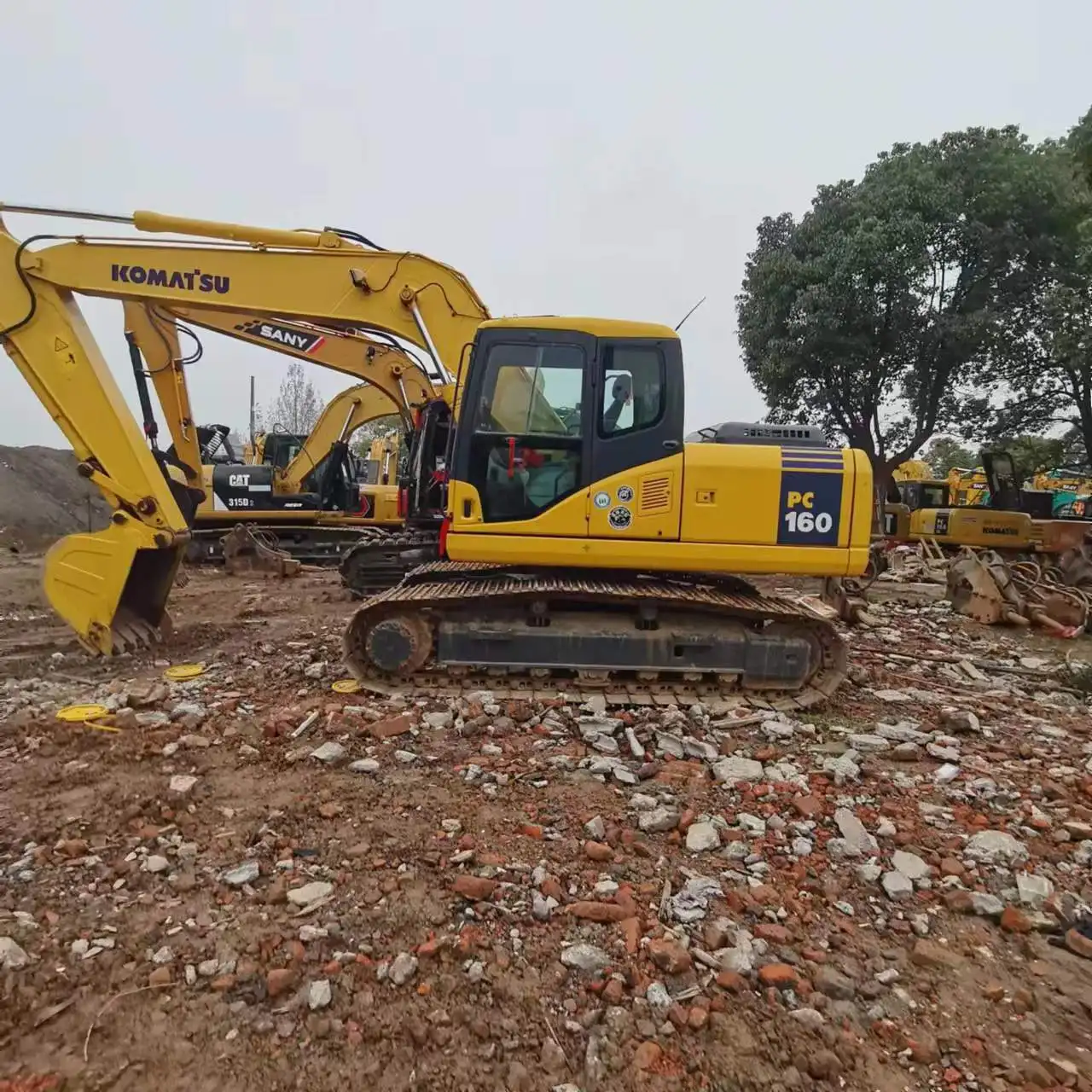 Экскаваторы Komatsu 16 тонн PC160 оригинальный японский для инженерного строительства
