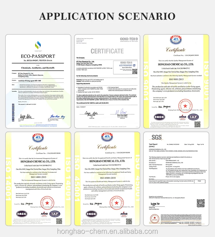 China Block Silicone Emulsion In Finishing Suitable For Denim Washing With Smooth, Bulky, Soft, Bright And Delicate Hand Feels