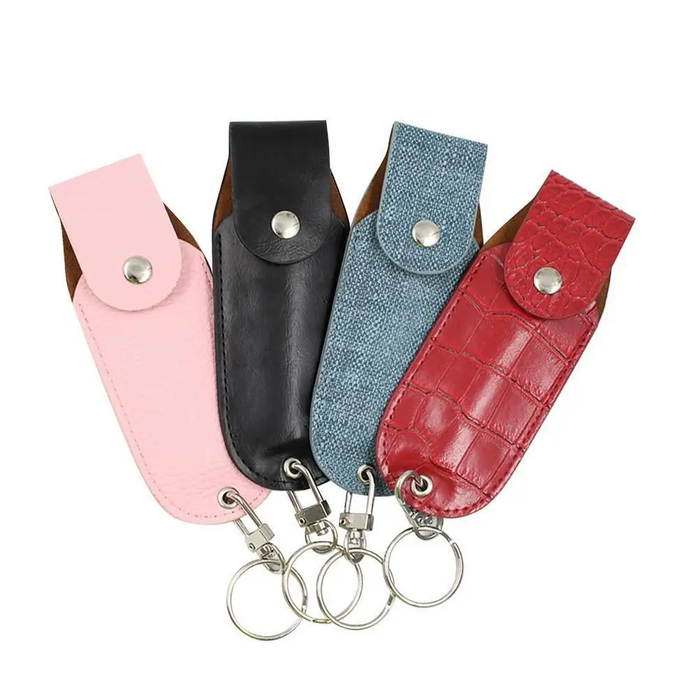 Pepper spray holder leather case outdoor portable self-defense spray holder leather case spray key ring