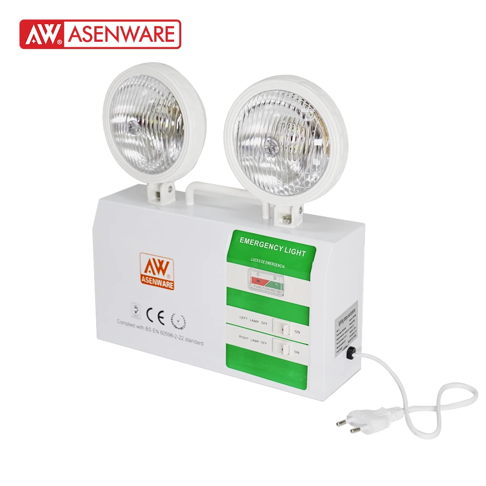Asenware rechargeable Twin Spot LED Emergency Light