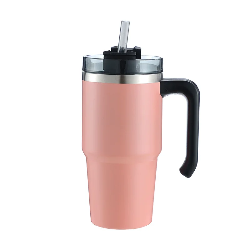 Top Seller 20 oz 30 oz Double wall Stainless steer Vaccum Insullated water CoffeerBeer Mug tumbler with Handle and Straw