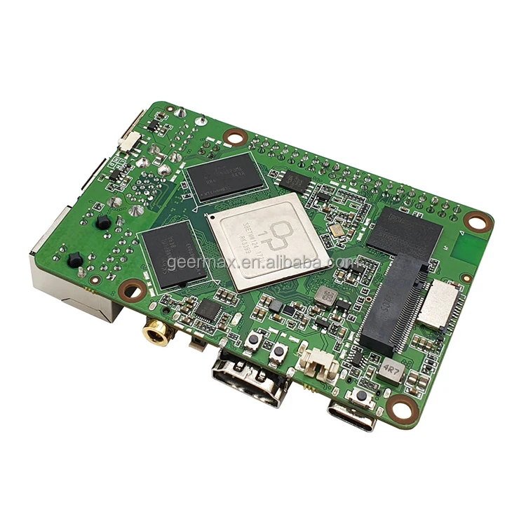 Плата для разработки ROCK PI 4 MODEL B + 2G DDR4 16G eMMC Rockchip OP1 64 бит, шестиядерная SBC, Rock Pi 4B + 2 Гб с 16 Гб EMMC