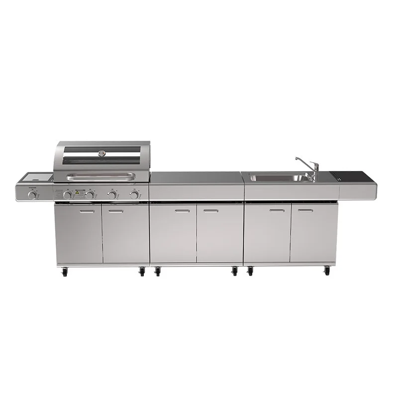 Custom Outdoor Kitchen Garden Barbecue New Designed Stainless Steel BBQ Gas Grill