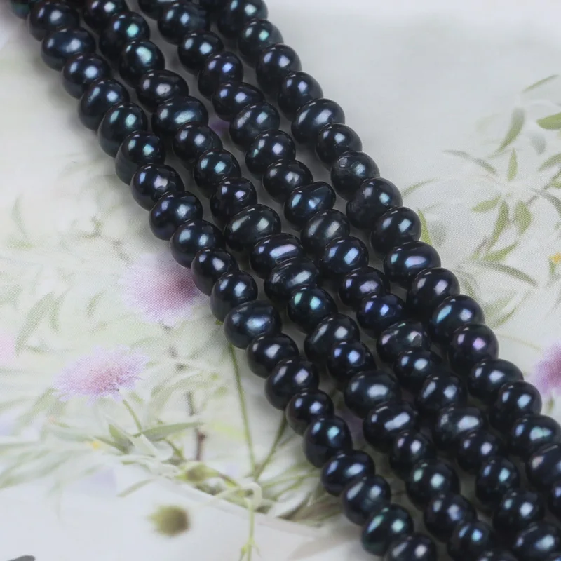 5-6mm Manufacturers Wholesale Natural Freshwater Black Potato Pearl Beads For Diy Bracelet Necklace