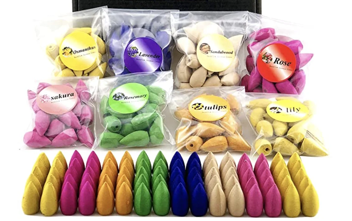 Factory Direct Natural Oud Scented Aromatic Oud Cone Incense Fragrant Backflow Joss Holder Incienso Waterfall Incense Cone