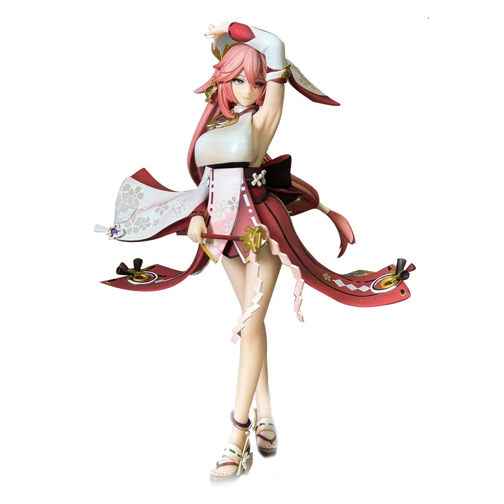 Wowei аниме Genshin ударный персонаж Yae Miko Beauty Girl Модель игры из ПВХ фигурка игрушка