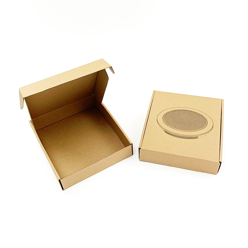 Custom Logo Personalised Ecommerce Paper Box Branded Shipping Clothes Packaging Corrugated Boxes For Shipping Logo Print Square