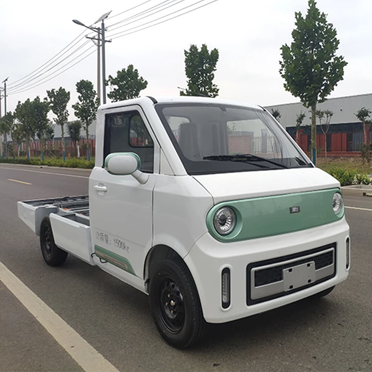 Chinese Supplier Low Cost Mini Electric City Car Four Wheel Flatbed Truck