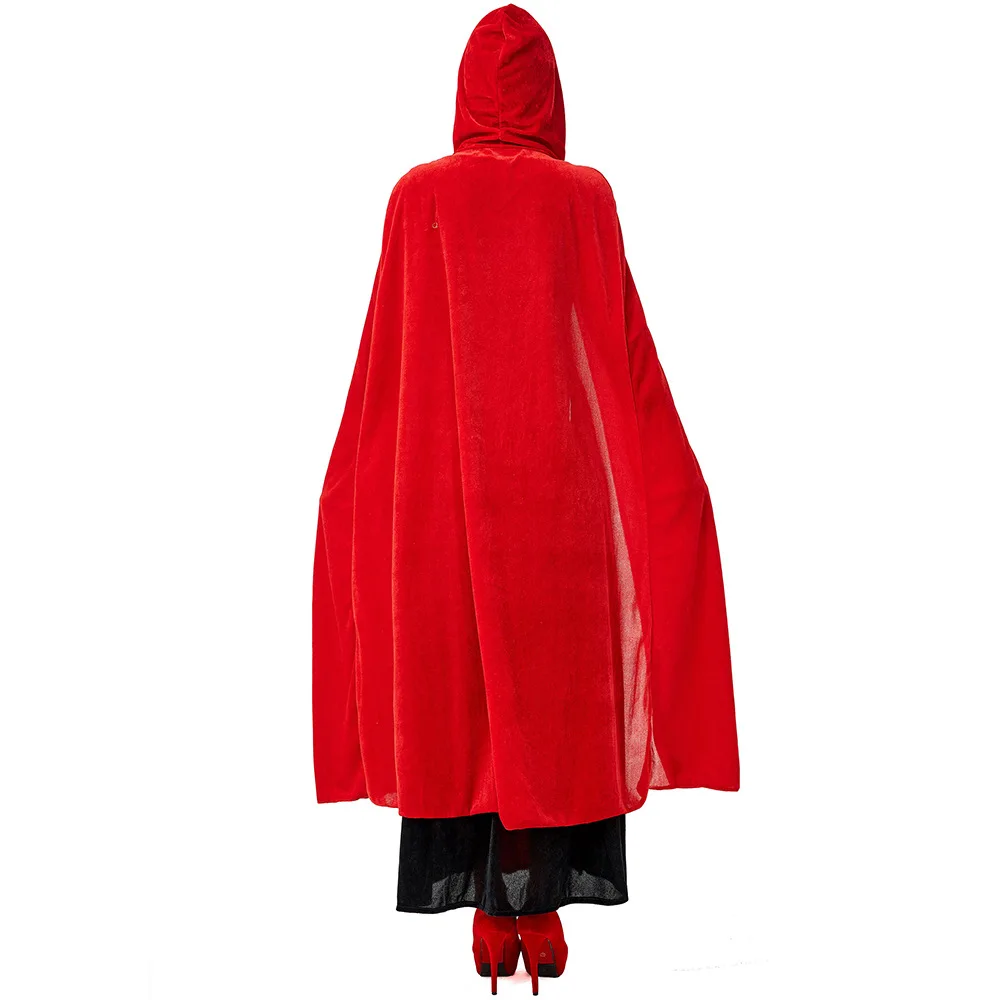 Sexy Vampire Dracula Adult Woman Costume Halloween Female little red riding hood cosplay costume queen performance Capes costume