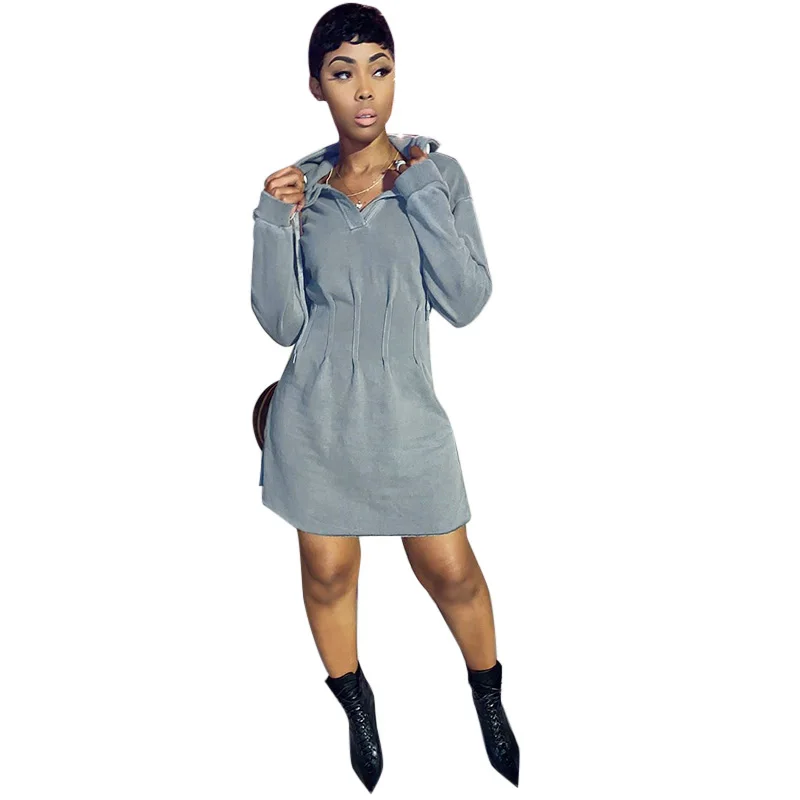 
2020 Winter/Fall Lovely Japanese and Korean Campus Long Sleeve High Waist Hoodie Sweater Back Up Princess Mini Dress 