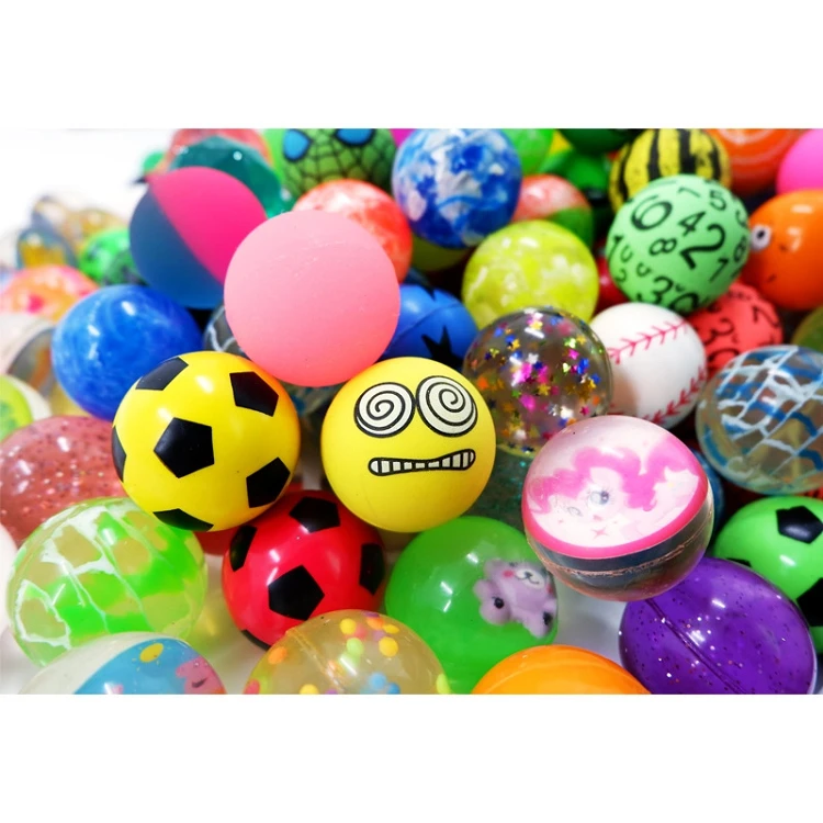 Low price and high quality 45mm Rubber colorful bouncy rubber balls  For Vending Machine