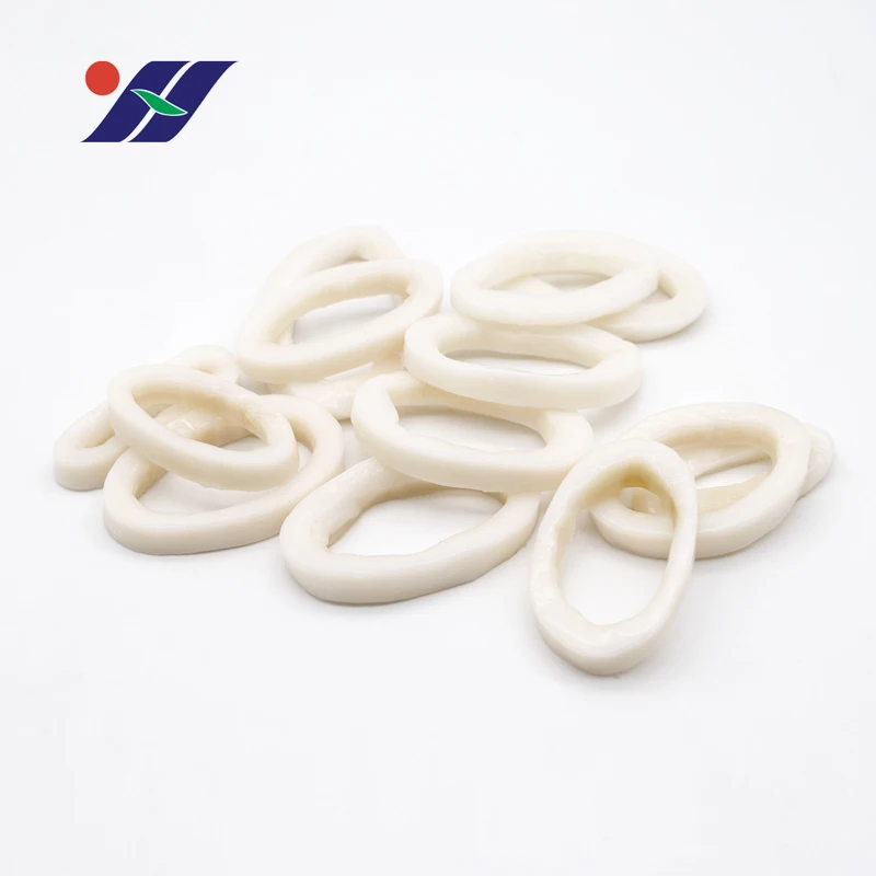 Wholesale new frozen squid ring, fresh frozen squid cylinder is cut, high quality processing semi-finished products