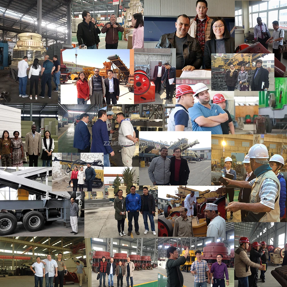 For sand separation from pebble using machine vibrating screen with diesel engine