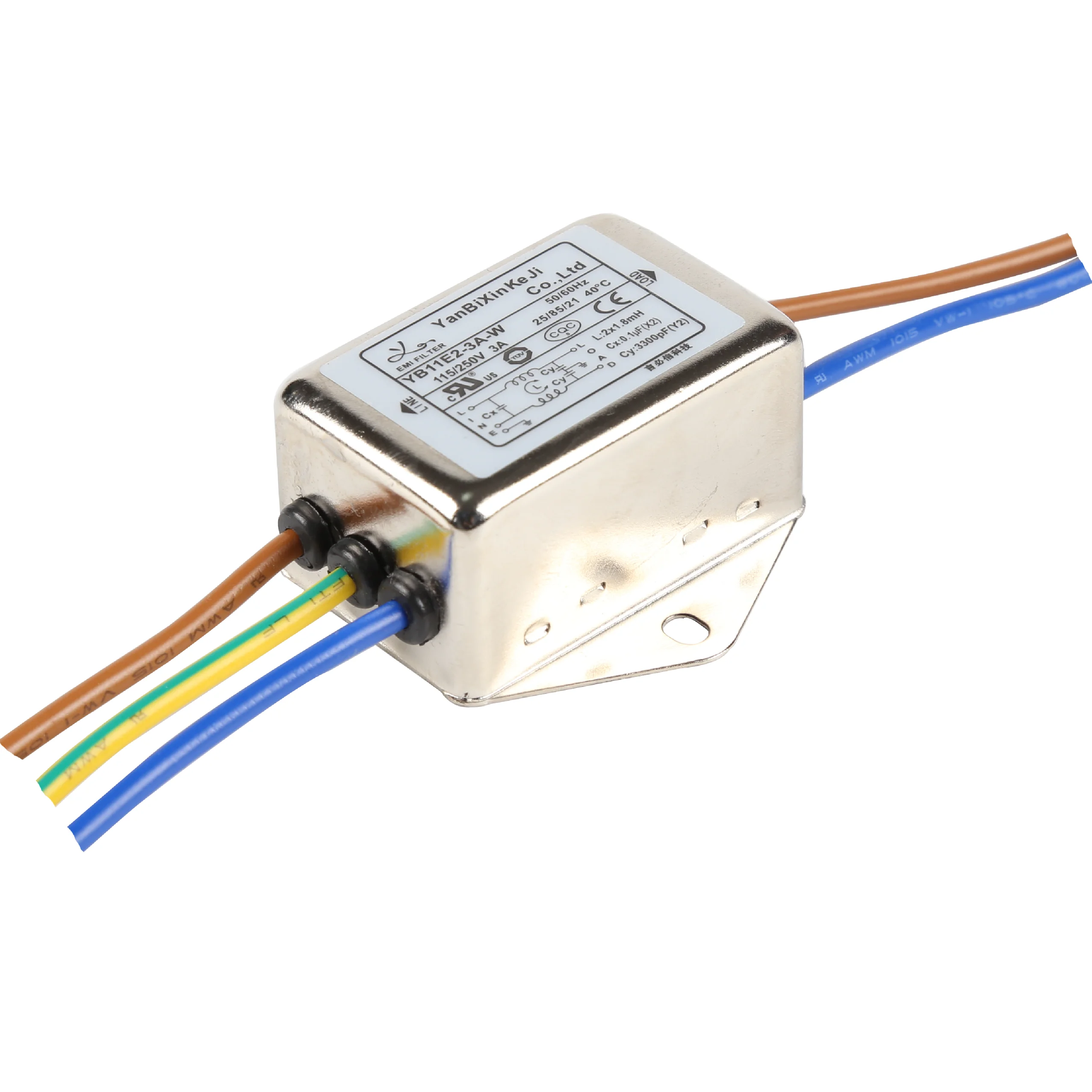 YB-D Серии переменного тока фильтры однофазный EMI фильтры линии электропередач выходной фильтр