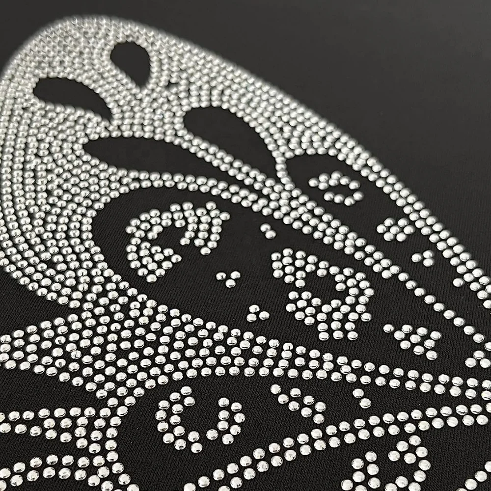Reasonable Price Butterfly And Flower Hotfix Rhinestone Motif Transfer For Dress