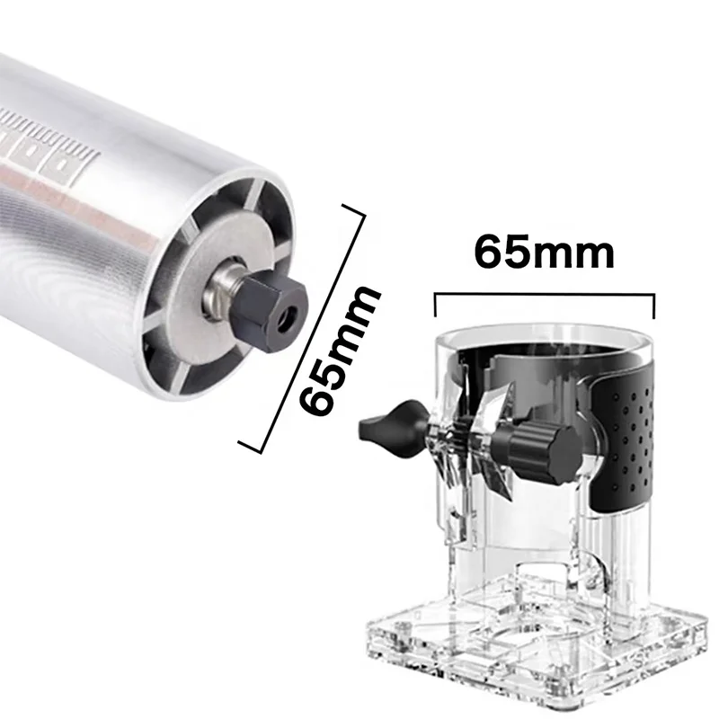 Portable Brushless Battery Power Woodwork Edge Trimmer Woodworking Carving Machine Cordless Wood Tenoning Electric Router