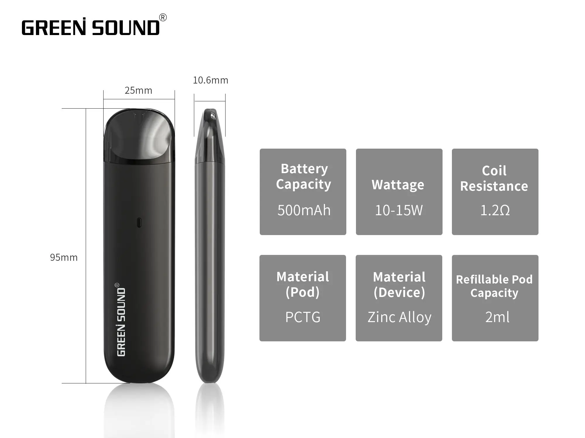  Испаритель GreenSound Q5 наборы для начинающих оптом картридж вейпа