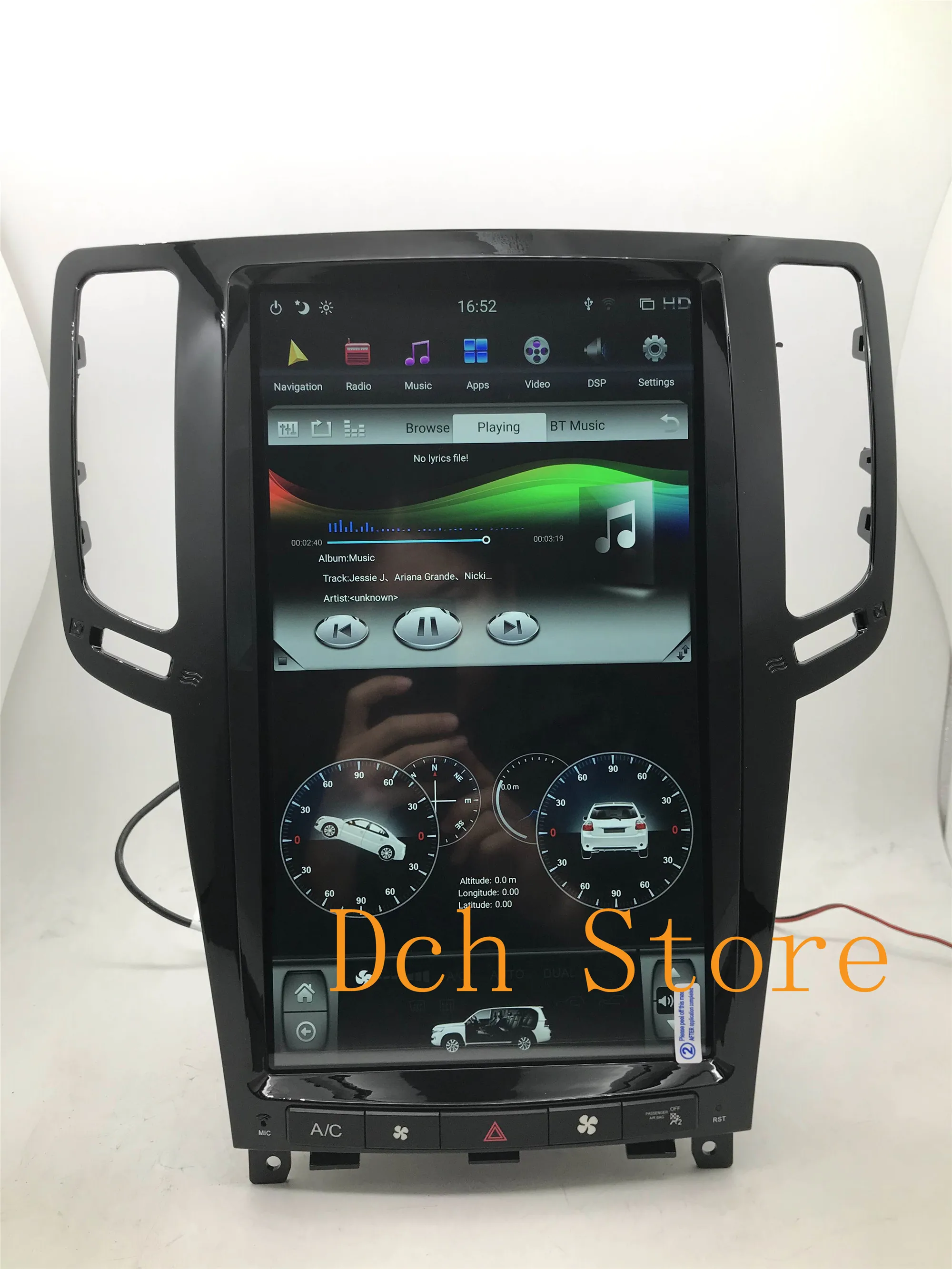 13.6' Vertical tesla style Android 11 Car DVD GPS Navigation for infiniti G25 G37 2007-2013 8G RAM 128G ROM 8 cores G6 RADIO
