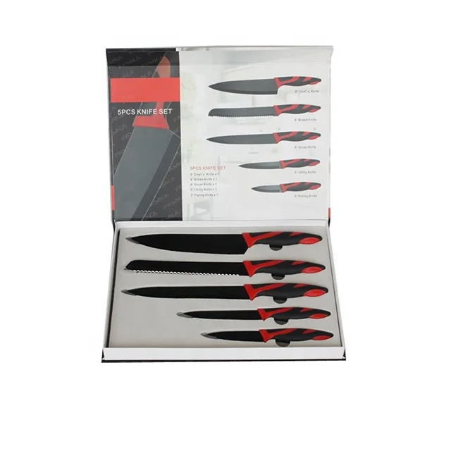 Популярная Подарочная коробка, набор антипригарных кухонных ножей швейцарской линии