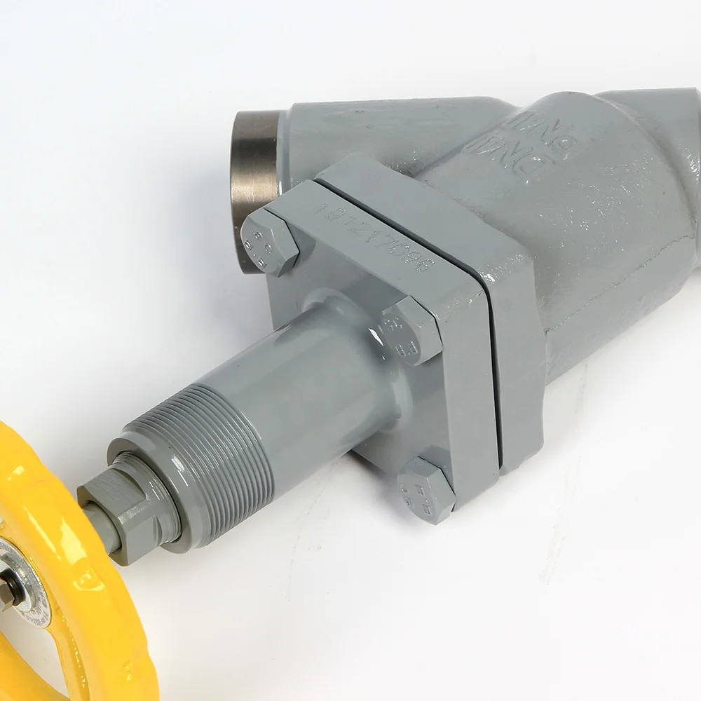Ammonia Y Type Cast Steel Stop Check Valve for Cold Storage Pipeline