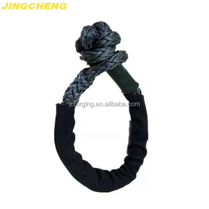 Soft Shackle Recovery Rope Breaking Strength Winch Snatch Block Towing Ring Used For Trailer Made in JINGCHENG Factory