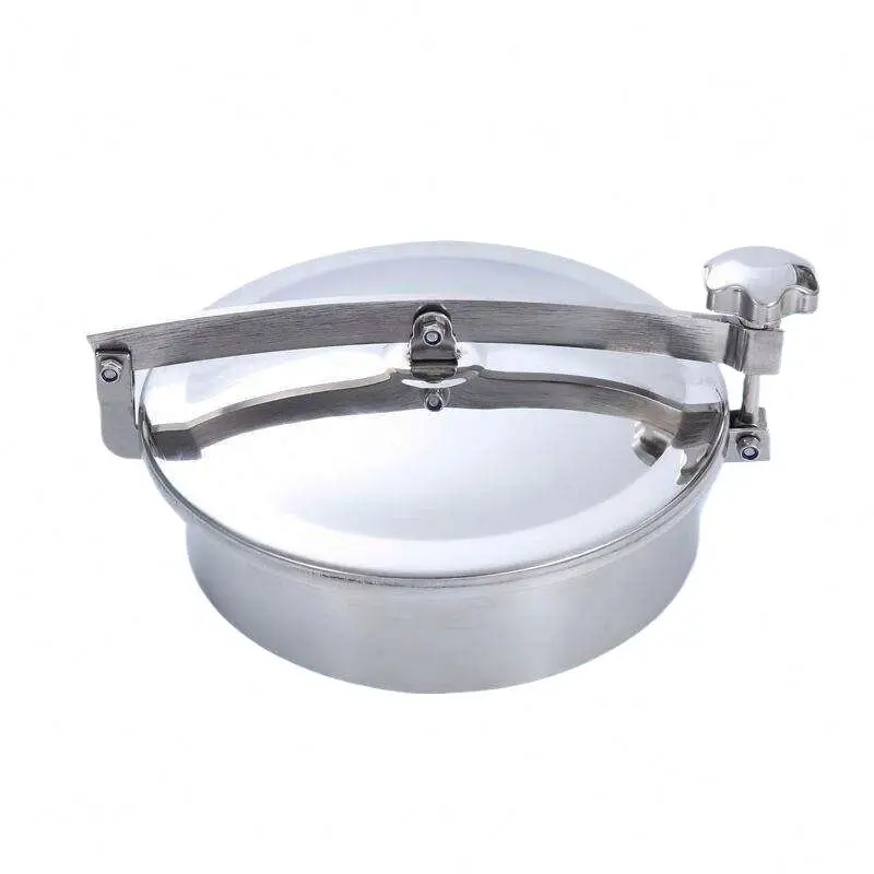 Ace Sanitary Manhole Sanitary 3 Bar Pressure Round Tank Manhole Cover With Sight Glass