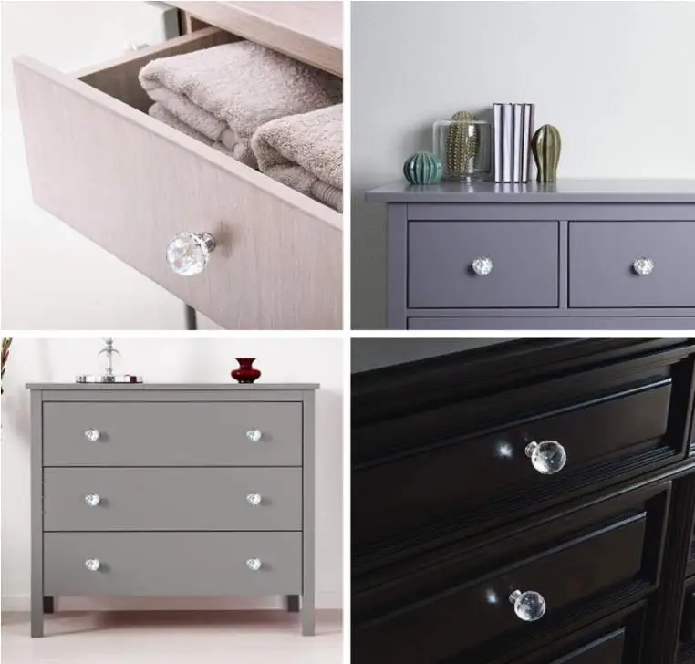 
New design crystal glass round ball furniture knob handle 