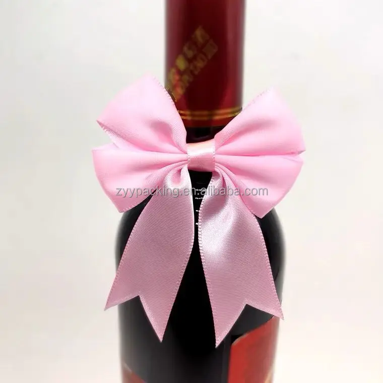 Custom Gift Decoration Satin Grosgrain Ribbon Bow polyester ribbon  pull bows