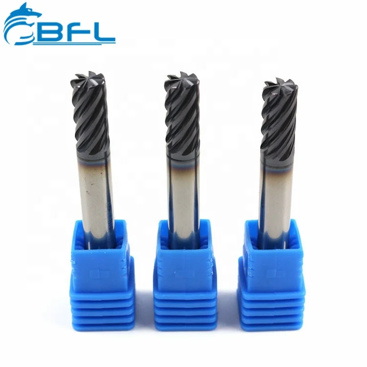 BFL Solid Carbide 7 Flute Corner Radius Endmill For Harden Steel
