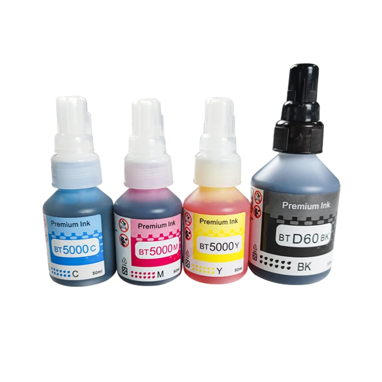 BT6000 BT5000 BTD60 Premium Compatible Color Bulk Water Based Bottle Refill pigment ink dye refill ink For Brother  Printer