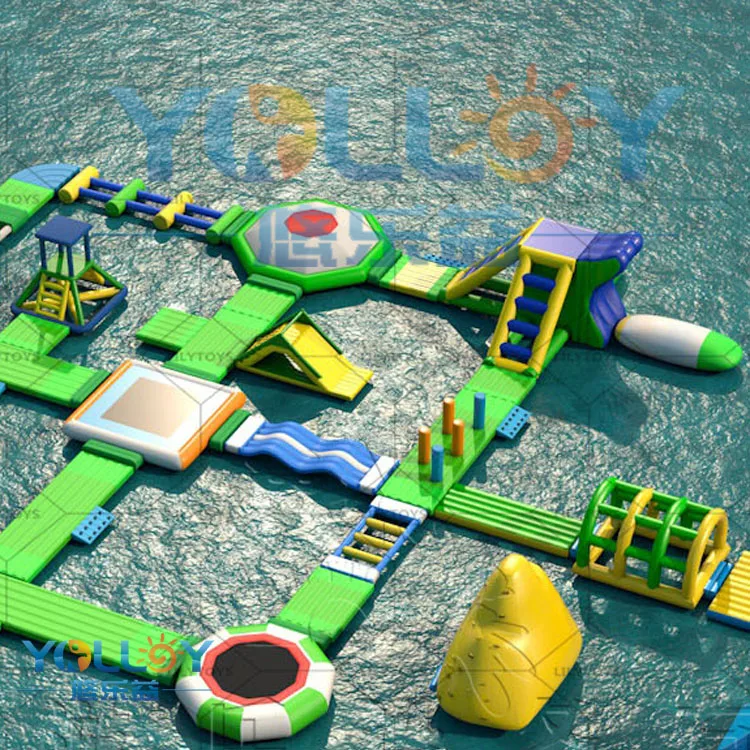 Summer Water Sport Game Inflatable Floating Water Theme  Park For Lake