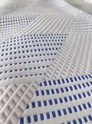 Guaranteed quality spun polyester knitting jacquard fabric for mattress