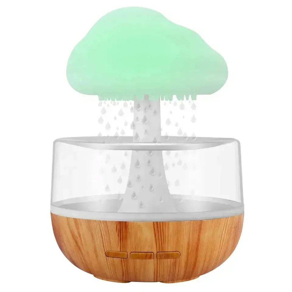 New Design Creative Desktop Rain Cloud Drop Light Relax Aromatherapy Humidifier and Diffuser USB Rain Cloud Air Humidifier