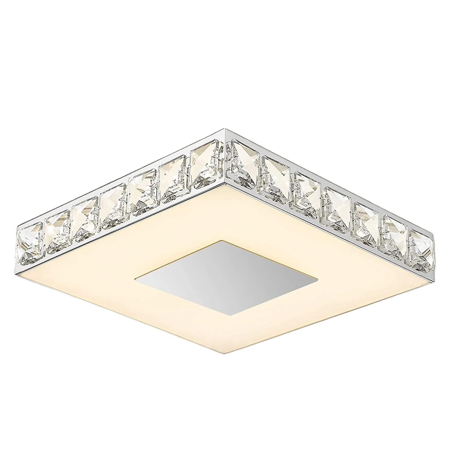 crystal  surface flush mount rectangle ceiling lamp  crystal ceiling light fixtures hang light
